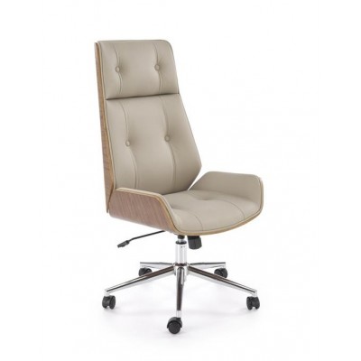 Кресло компьютерное HALMAR WEBSTER бежевый/орех